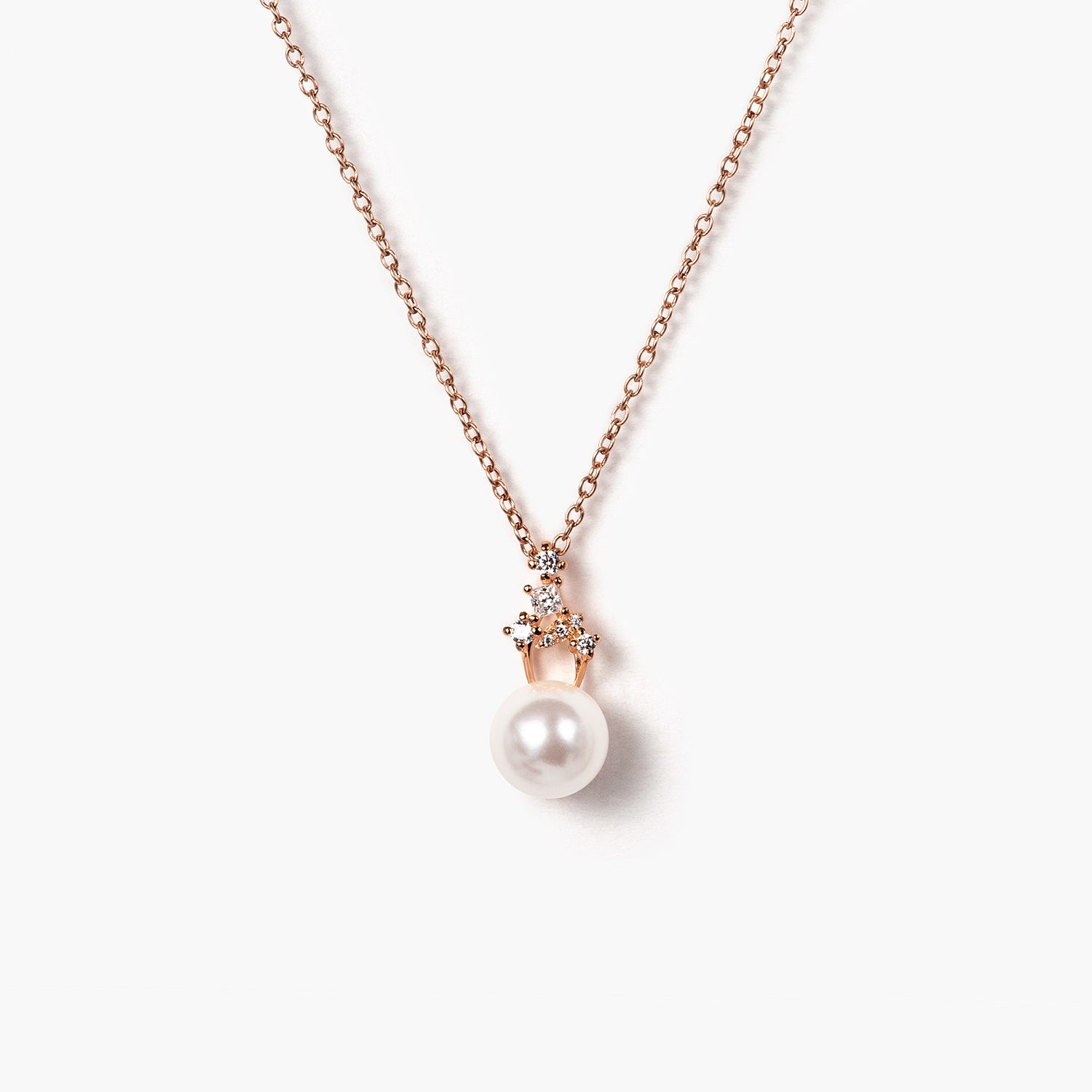 14K Gold Sole Pearl Pendant With diamonds Necklace