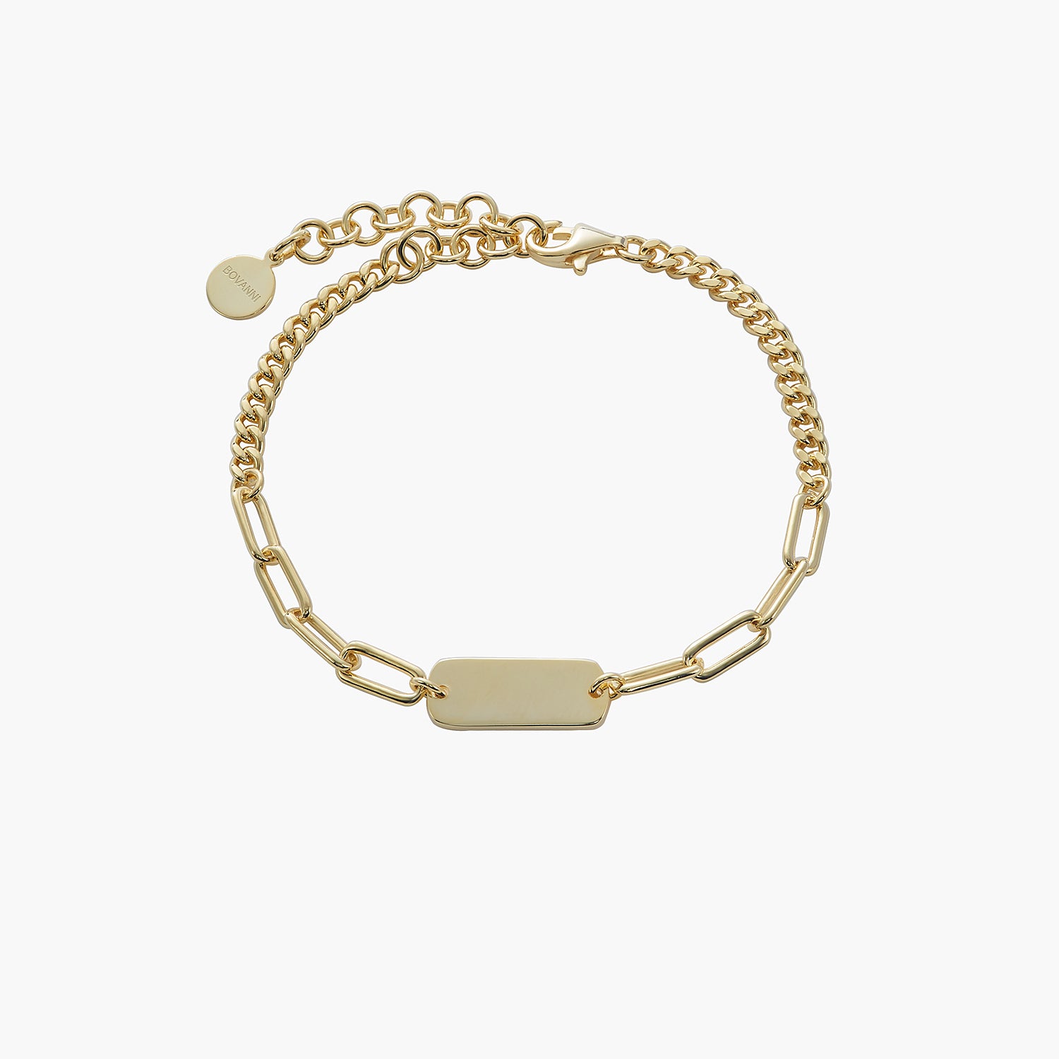 Personalized Bar Charm Bracelet