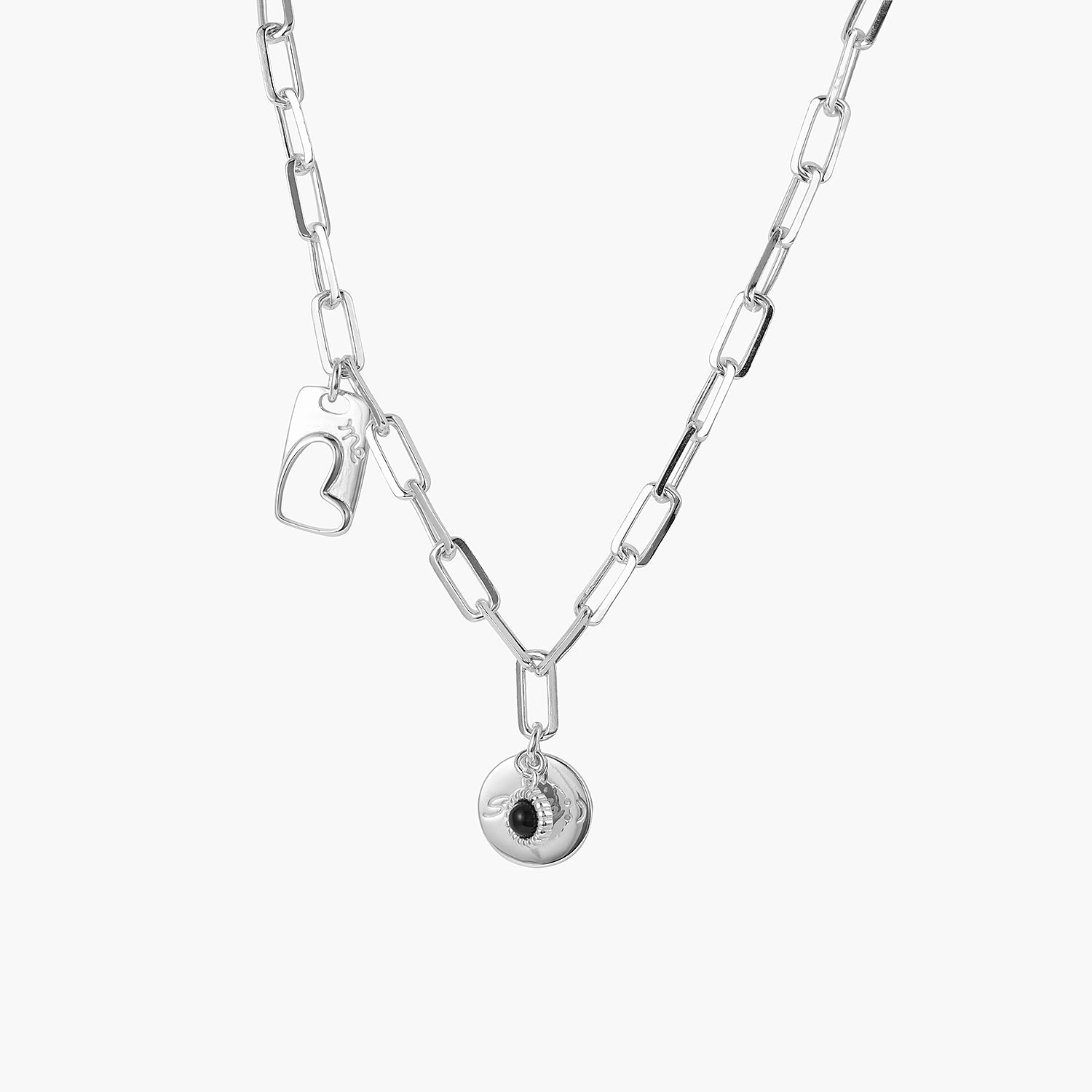 Smile Coin link Chain Necklace