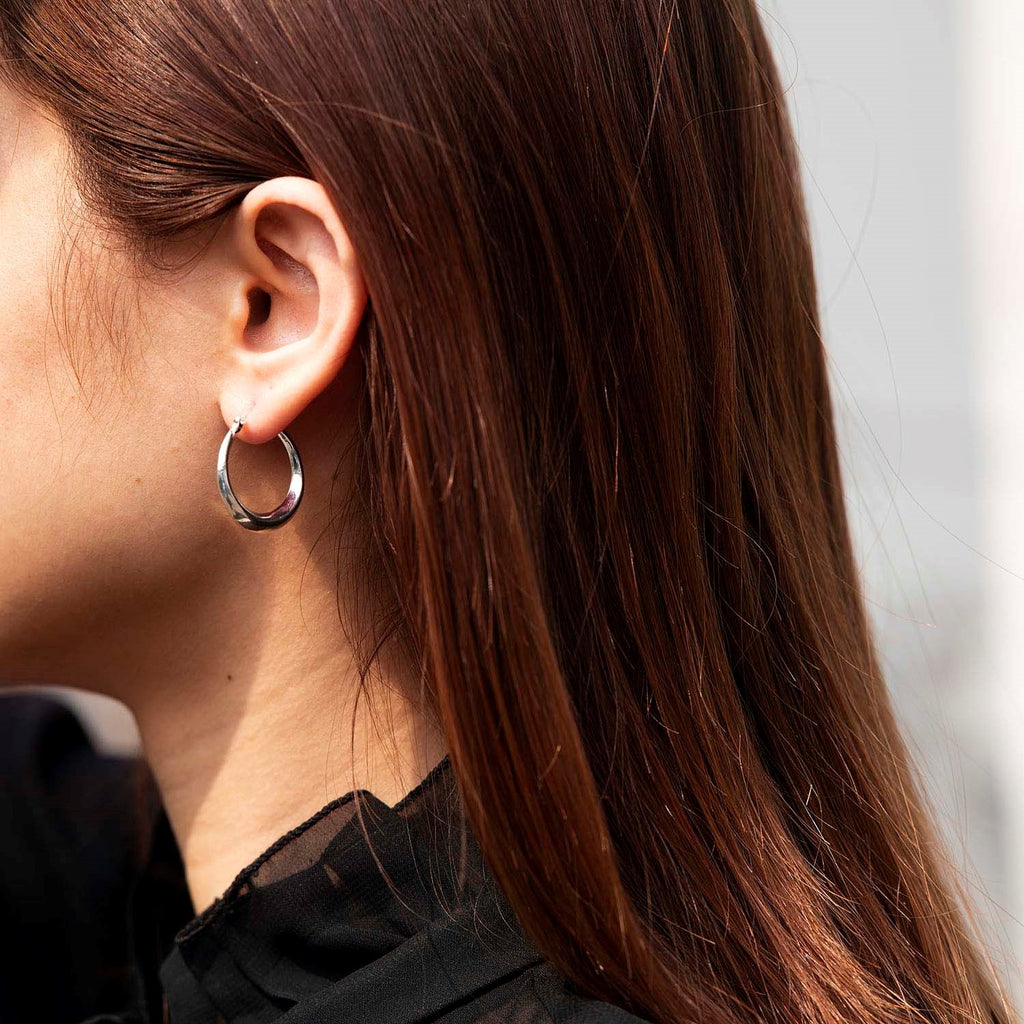 High-Polish Hoop Earrings