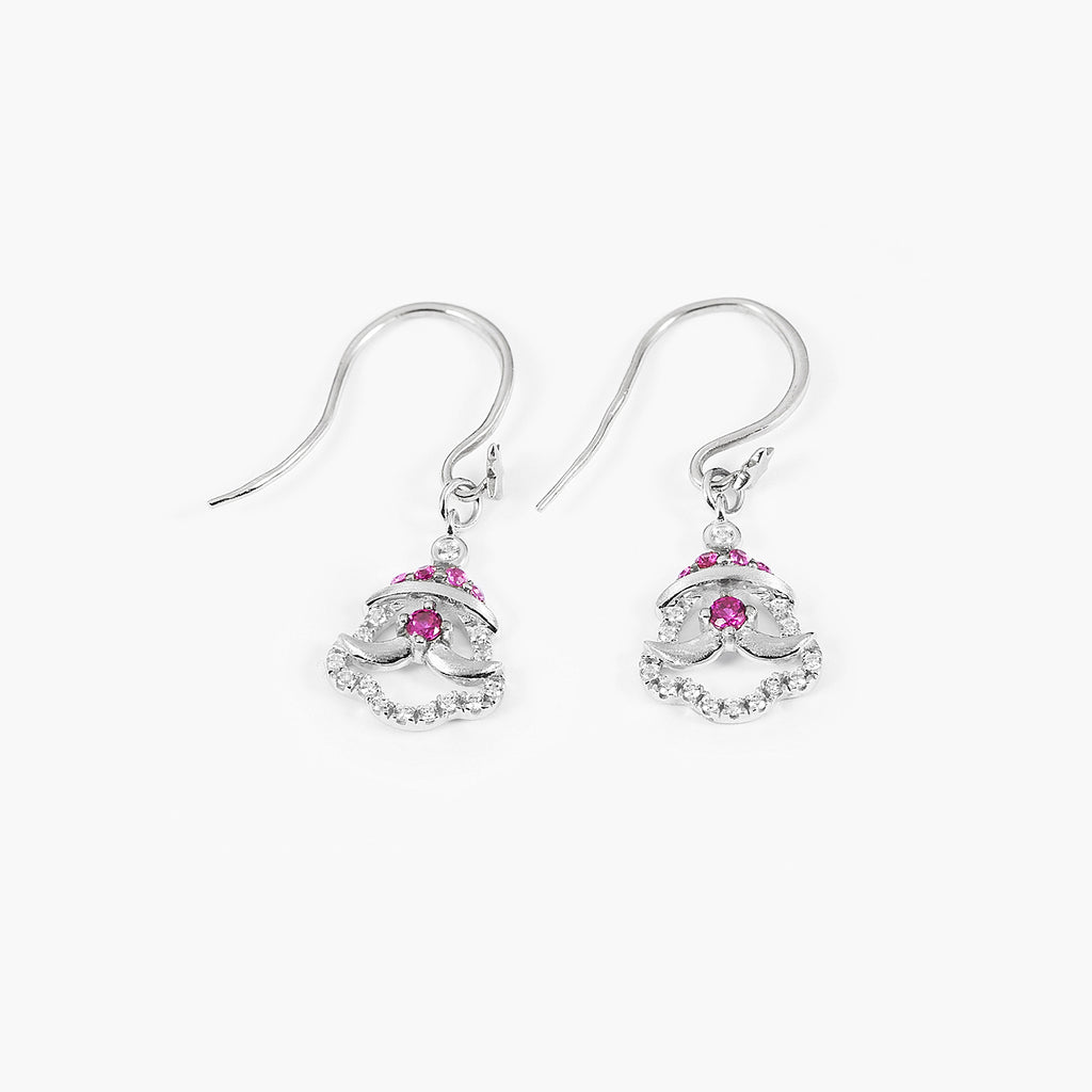14K Solid Gold Smiley Face Earring