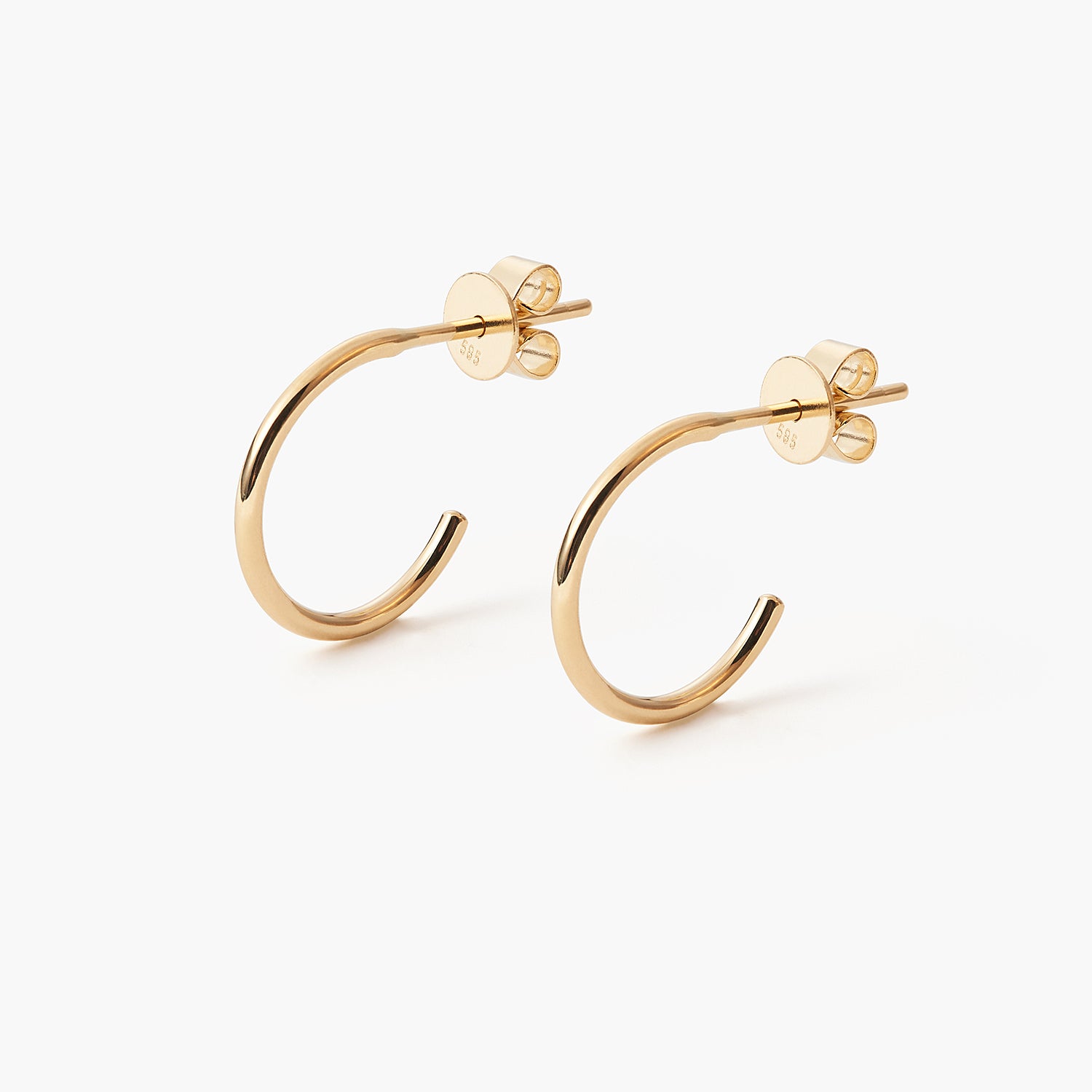 14K gold ear loop Stud Earring