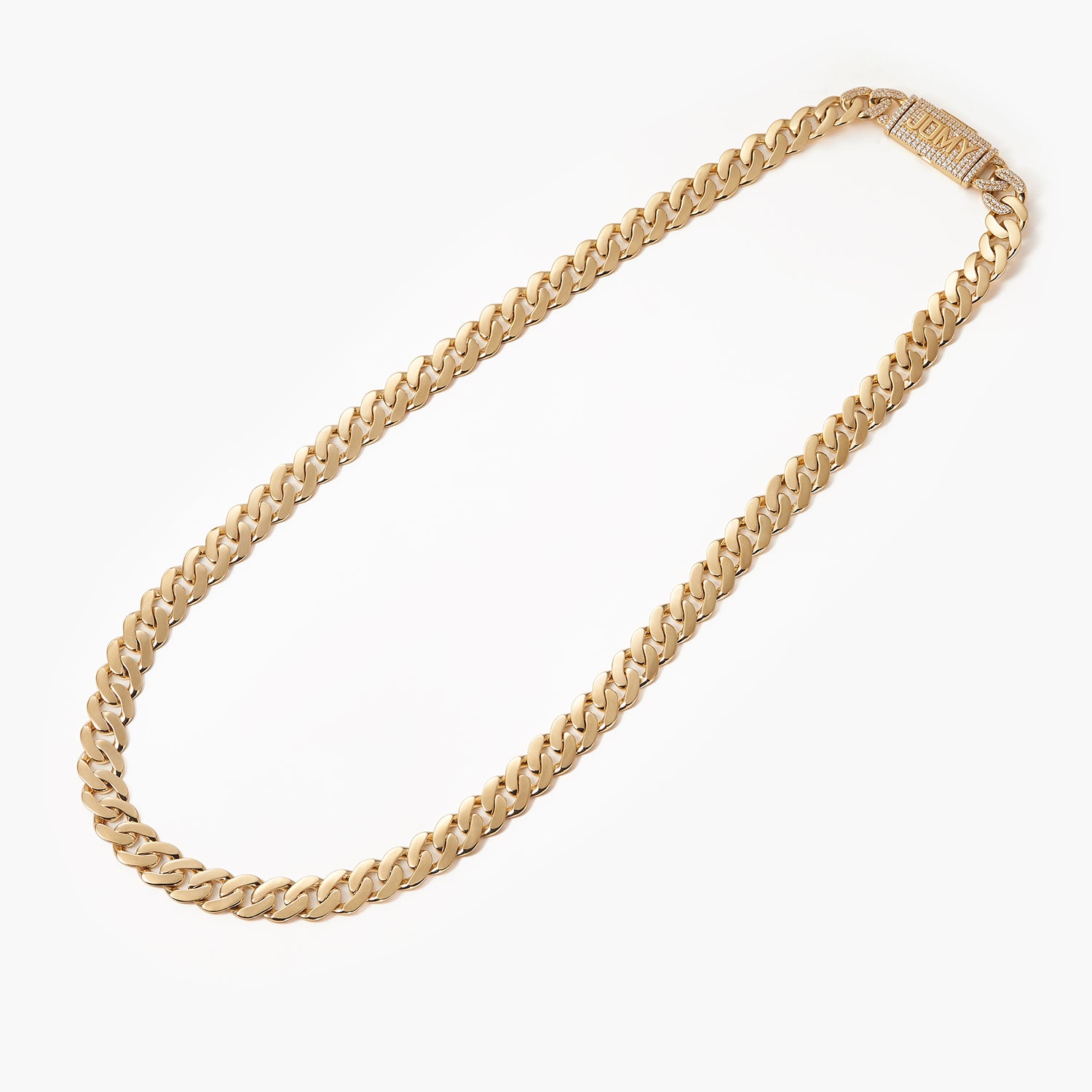 Diamond Cuban Link Chain (10mm) Gold / 18