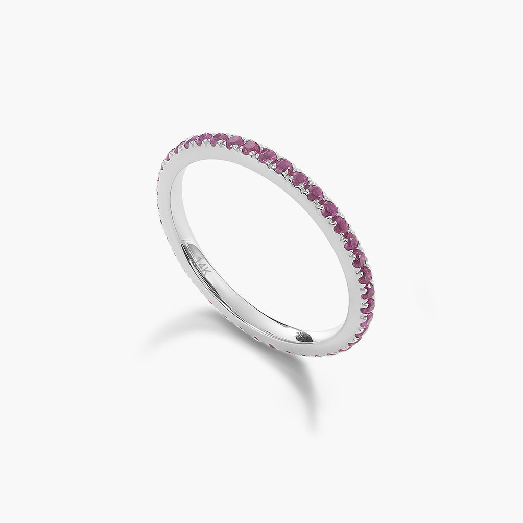 Ruby Half Eternity Ring