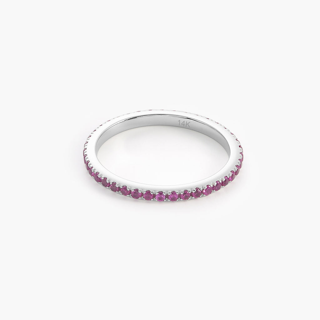 Ruby Half Eternity Ring