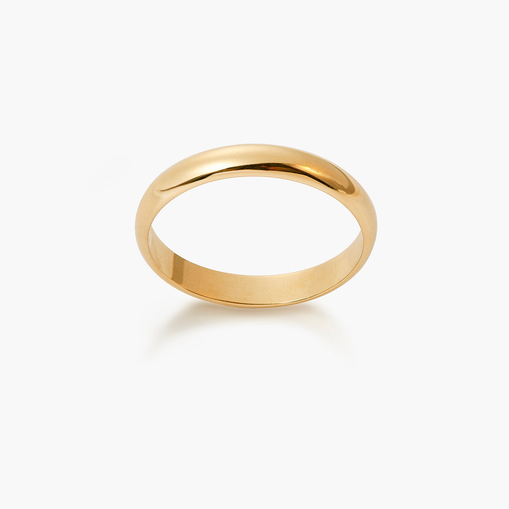 Classic Wedding Round Plain Wedding Band Ring