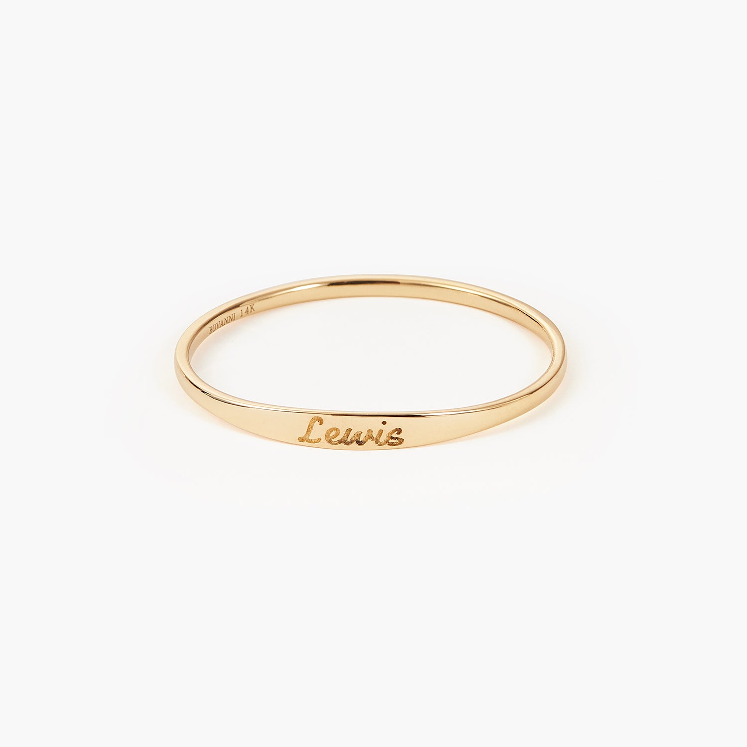Name written on sale gold ring