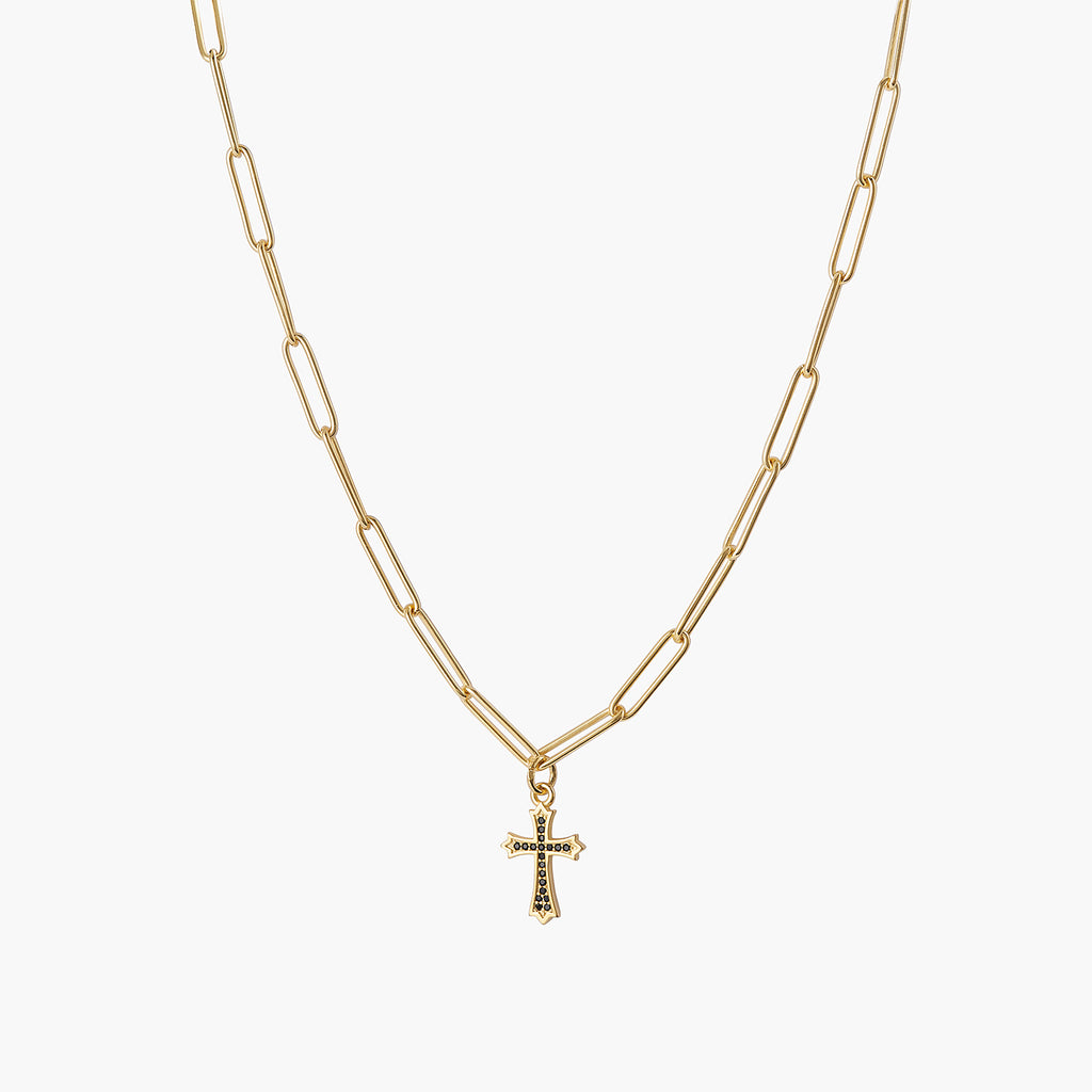 Patonce Cross Necklace