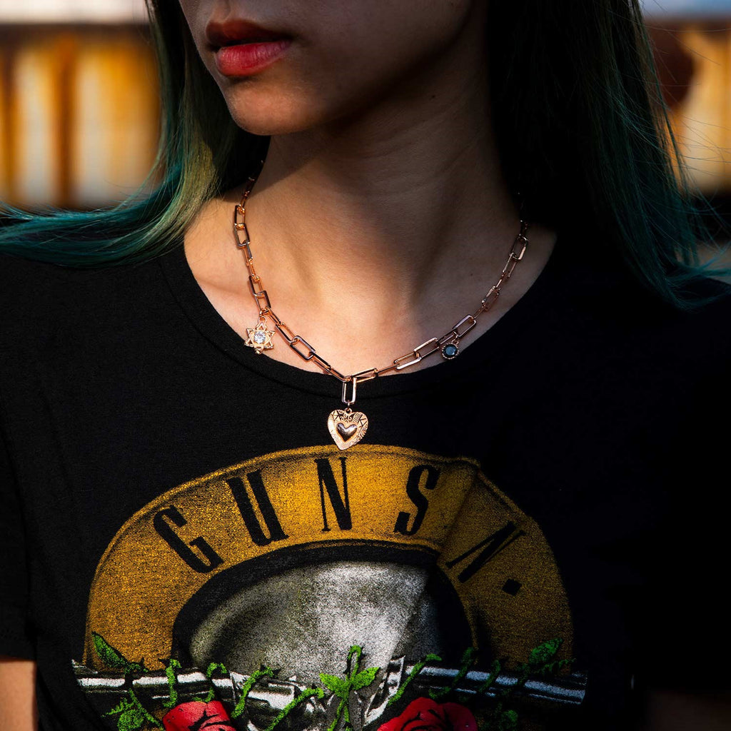 Graffiti Love Charm Necklace