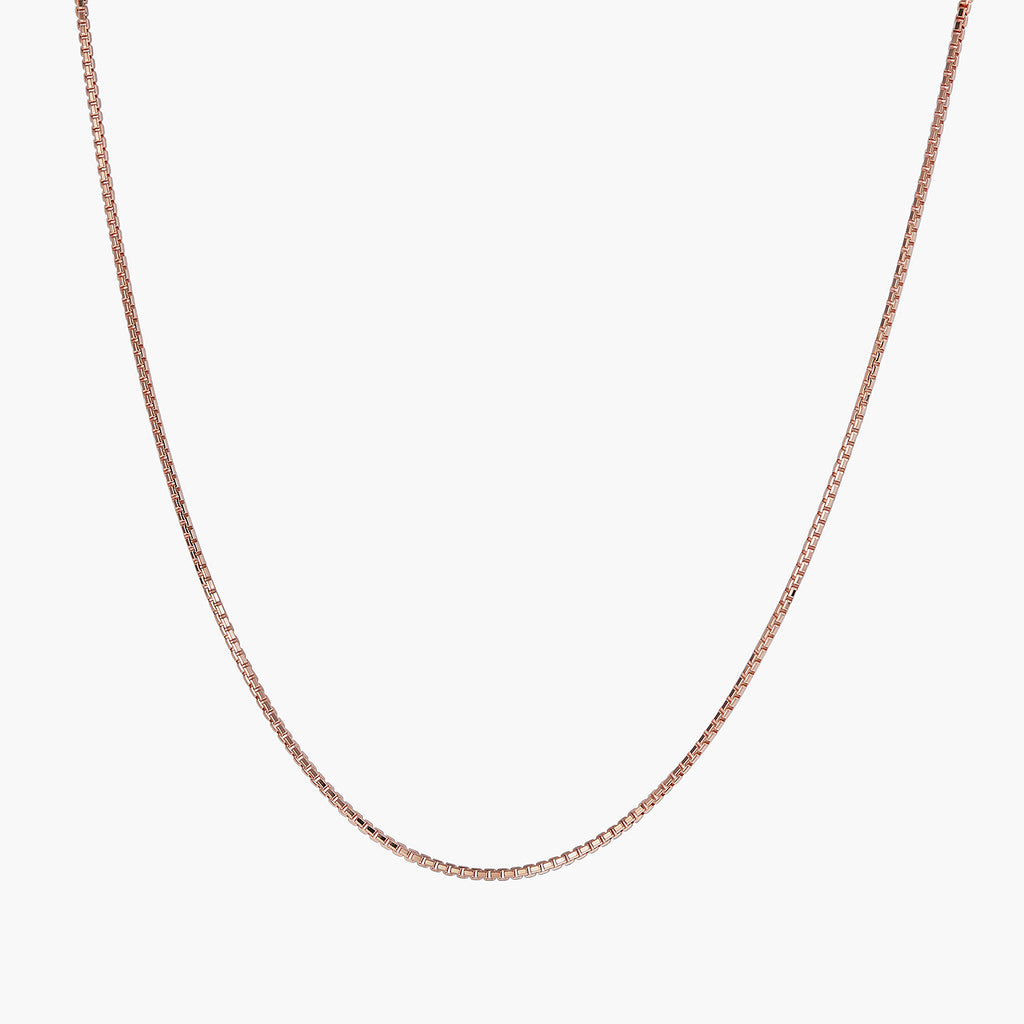 Dainty Box Chain Necklace