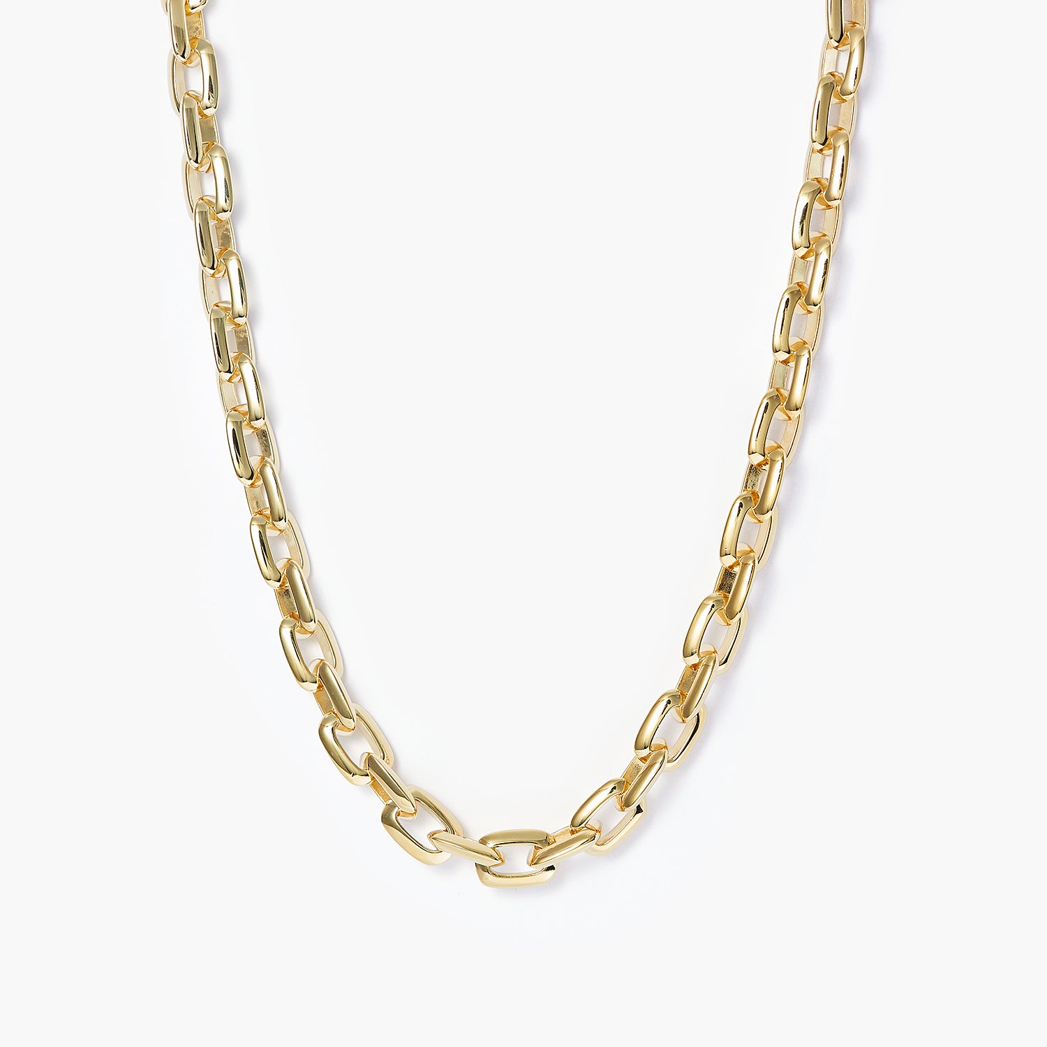 Beveled Square Chain Necklace