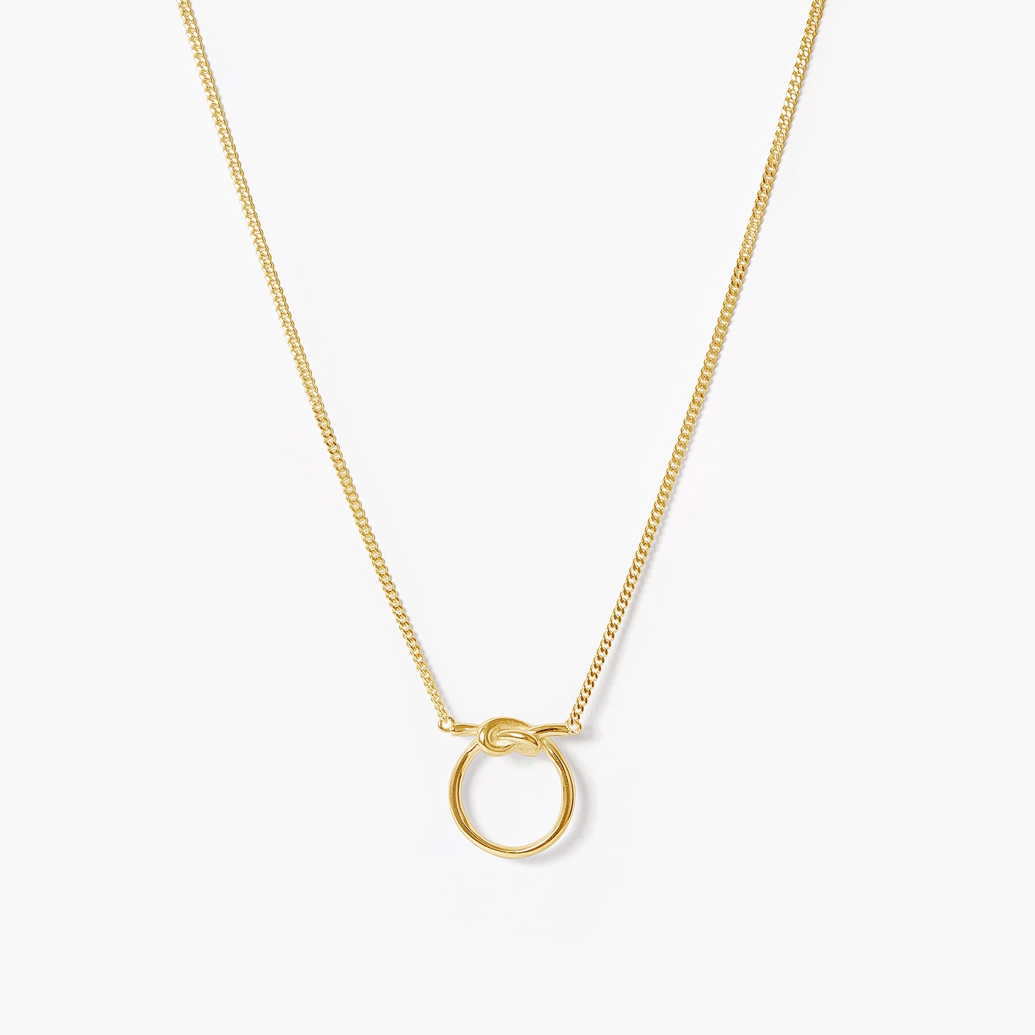 Promise Circle Ring Chain Necklace