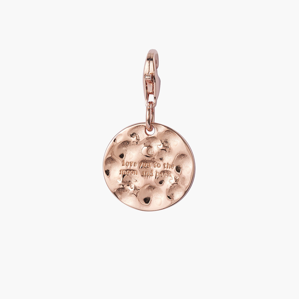 Love You To The Moon & Back Charm Pendant