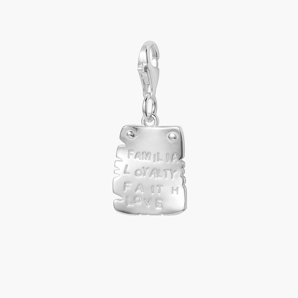 Familia, Loyalty, Faith, Love Charm Pendant