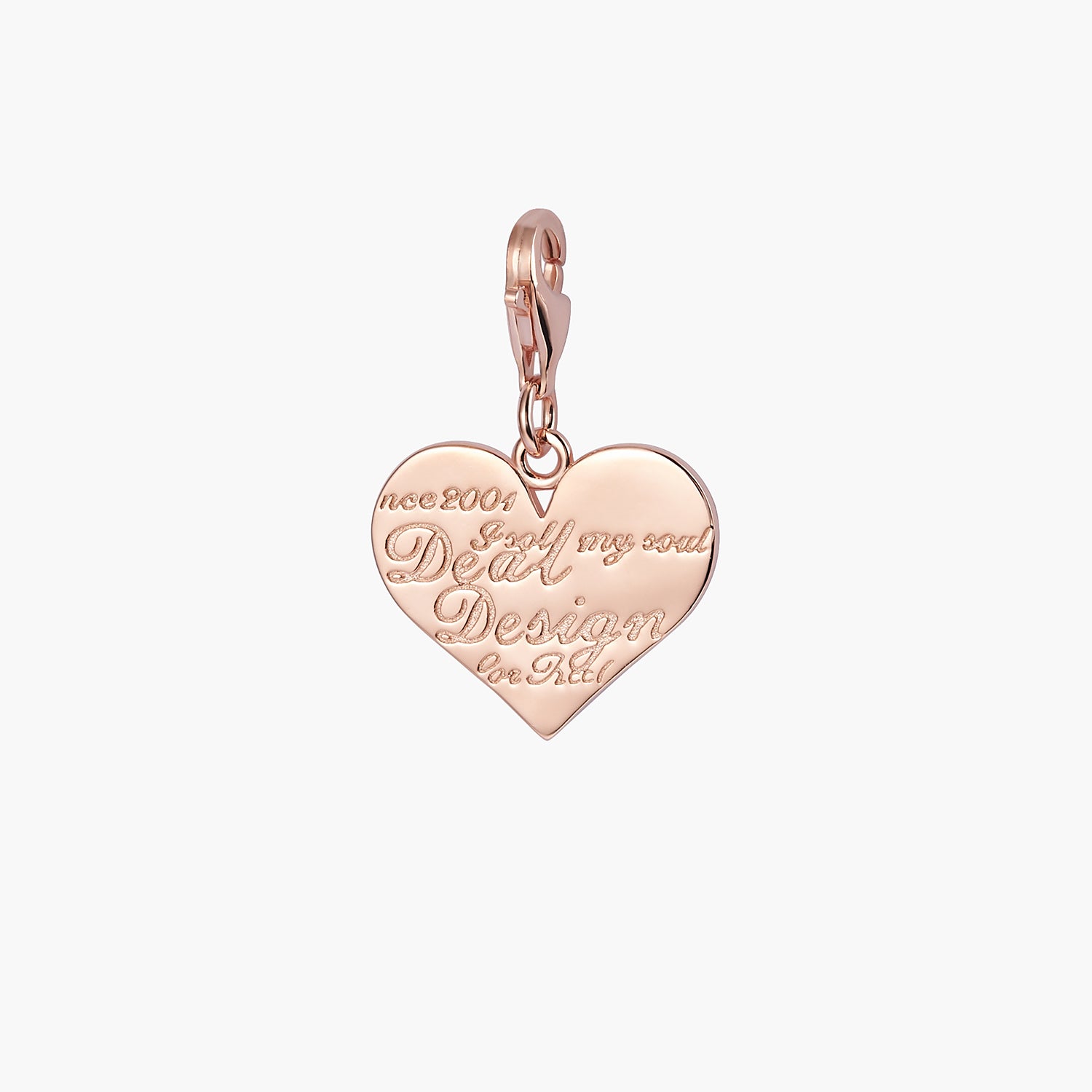 Love Script Charm Pendant