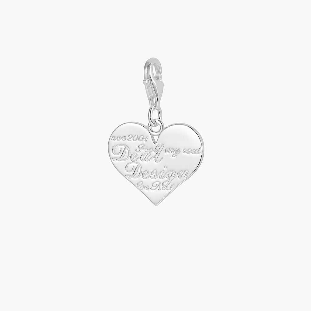 Love Script Charm Pendant