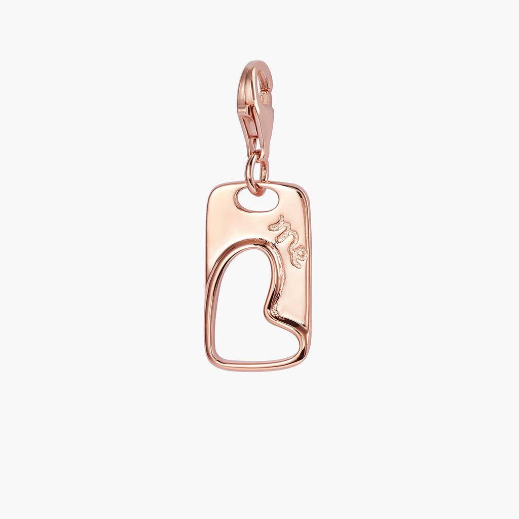 Open Heart Charm Pendant