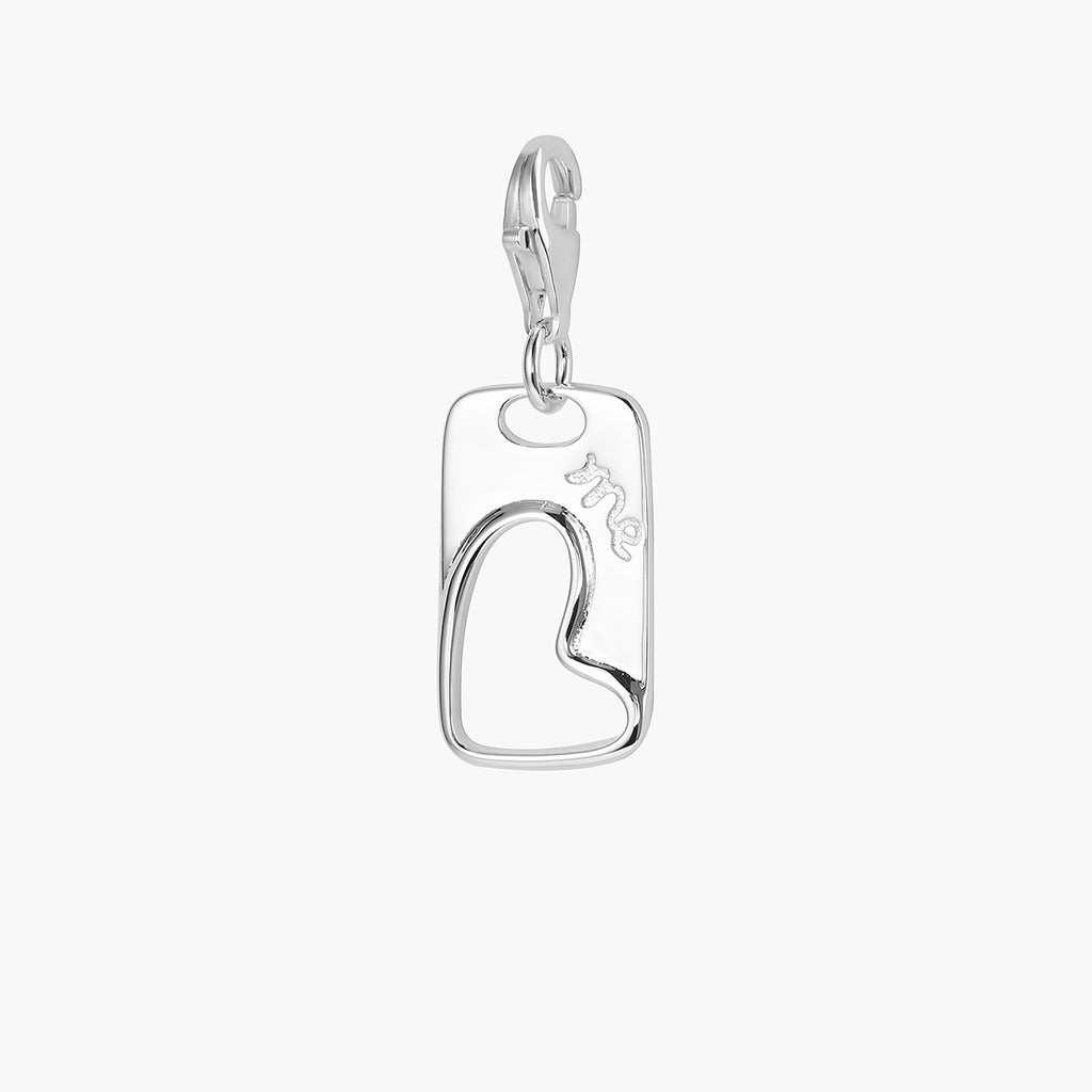 Open Heart Charm Pendant