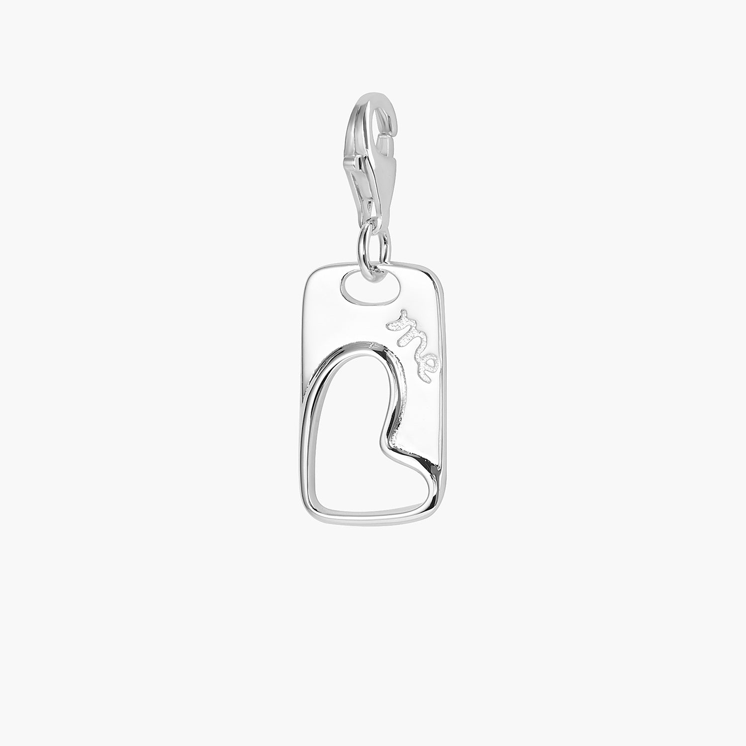 Open Heart Charm Pendant