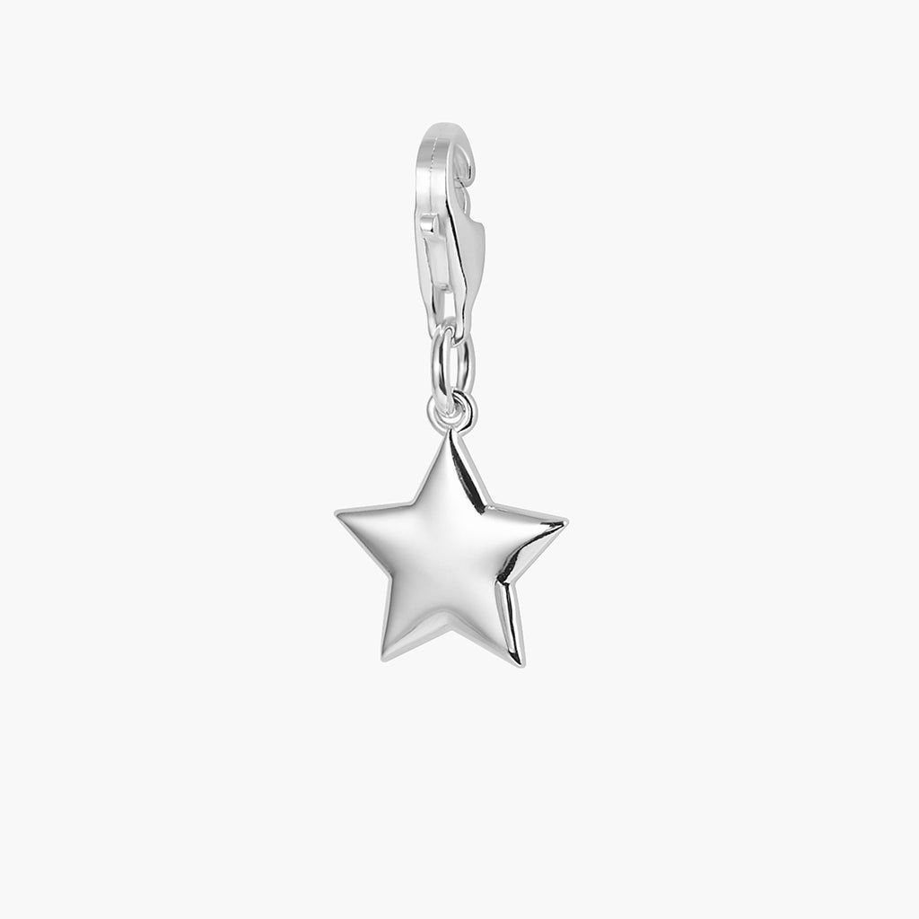 Solid Star Charm Pendant