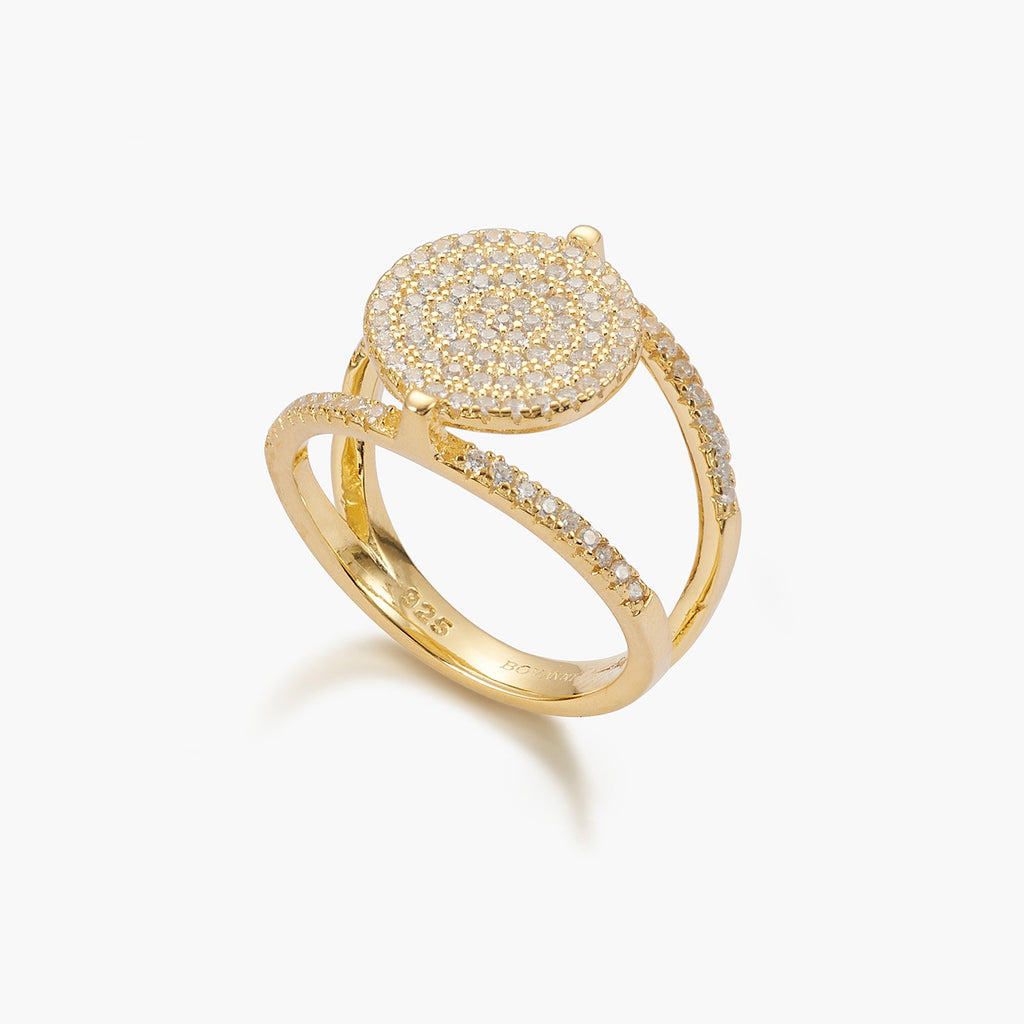 Pave Disc Ring